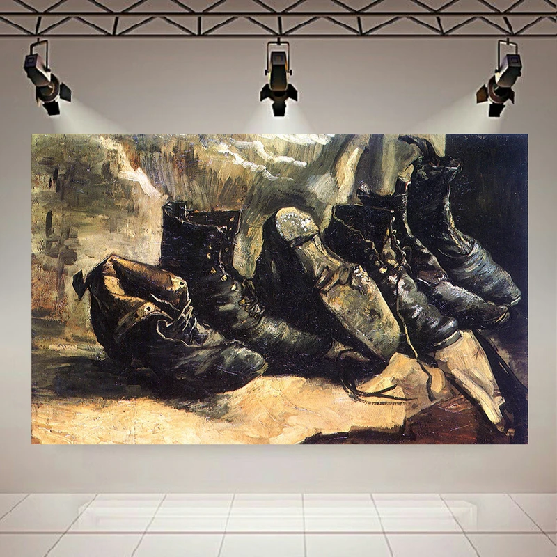  پوستر طرح نقاشی کفش ها اثر ونگوگ کد AR32117