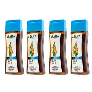 شامپو تقویت کننده و ضد ریزش مو آسارا مدل Herbal حجم 260 میلی لیتر بسته 4 عددی