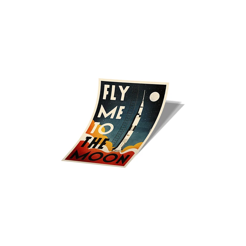 استیکر تزئینی موبایل و تبلت لولو مدل کهکشانی FLY ME TO THE MOON کد 734