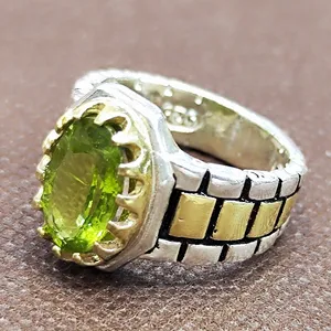 انگشتر نقره مردانه مدل زبرجد آفریقایی کد 233