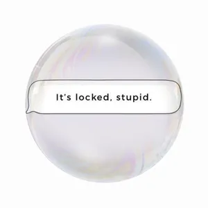 مگنت عرش طرح نوشته انگیزشی Its Locked Stupid کد Asm3427