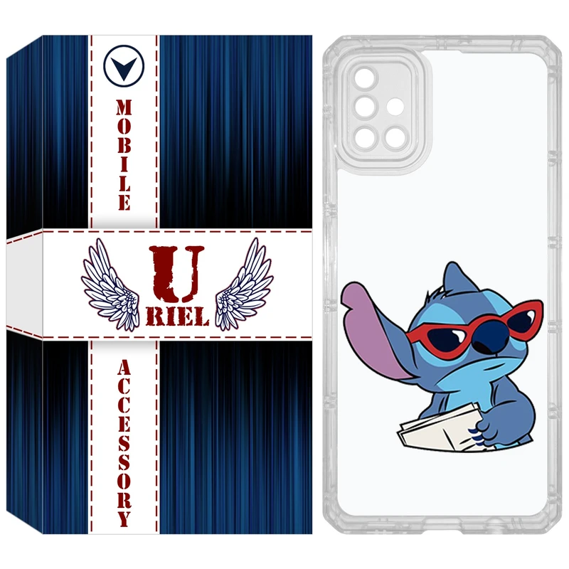 کاور یوریل مدل Clear کد 69 طرح استیچ مناسب برای گوشی موبایل سامسونگ Galaxy A51