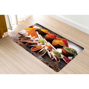 پادری مدل سه لایه رویه مخمل طرح ادویه کد S609 سایز 75x45 سانتی متر