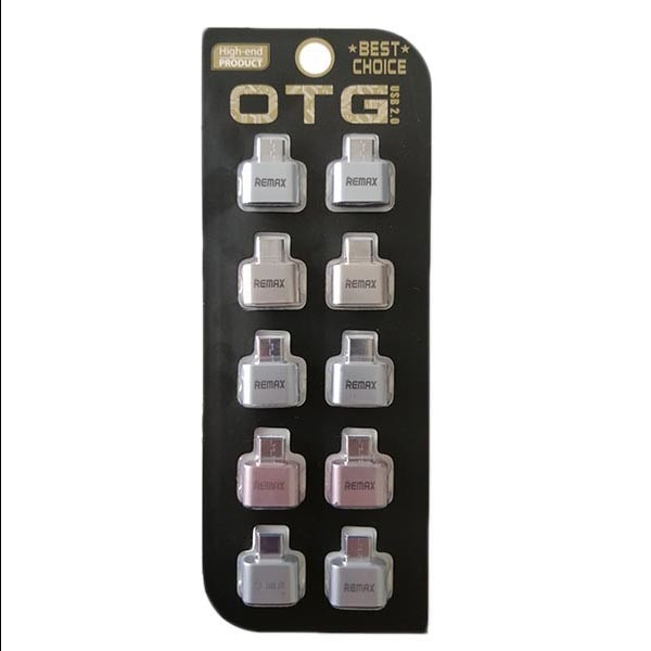 تبدیل OTG USB-C ریمکس مدل 247 بسته 10 عددی