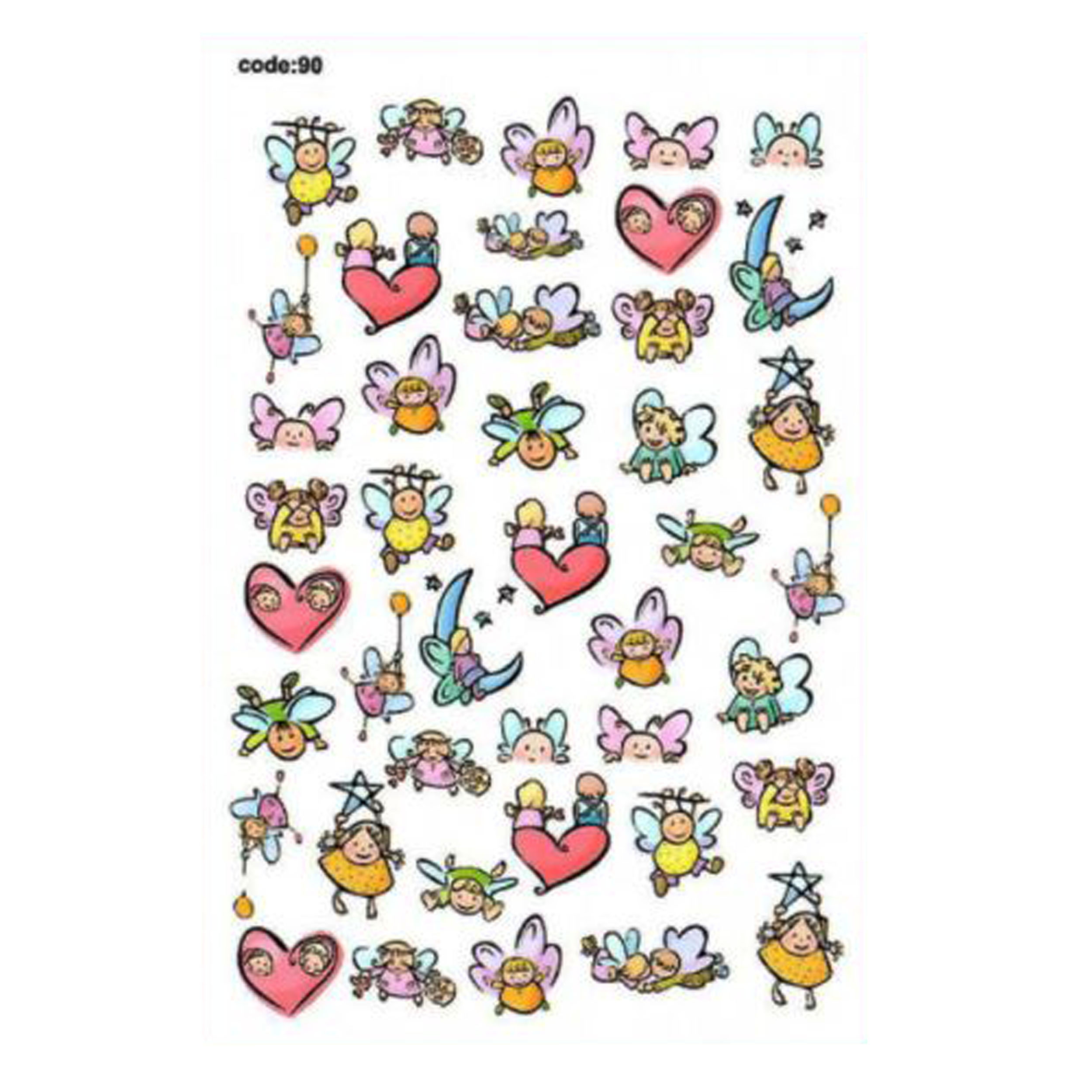 برچسب لنز ناخن کد 90