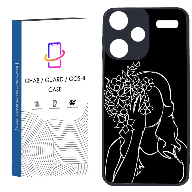 کاور قاب گارد گوشی طرح دخترانه کد 125 - TPU مناسب برای گوشی موبایل شیائومی Redmi Note 13 Pro Plus