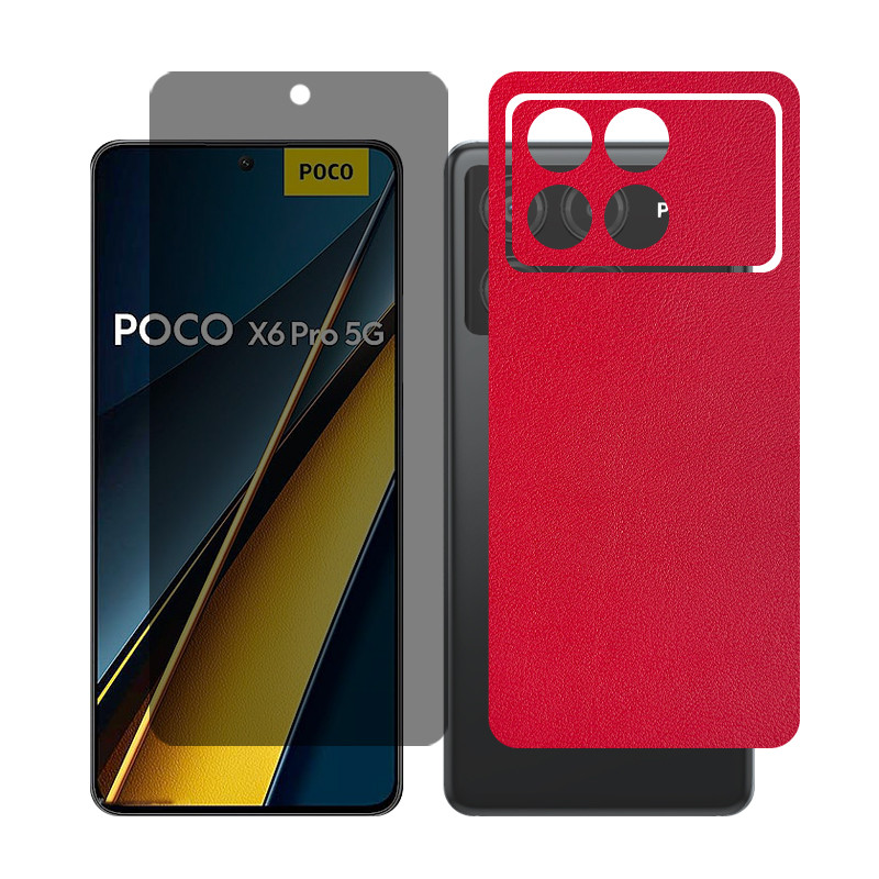 محافظ صفحه نمایش حریم شخصی گلس مدل Together مناسب برای گوشی موبایل شیائومی Poco X6 Pro به همراه برچسب پوششی
