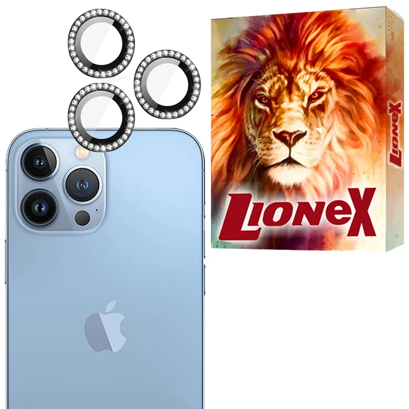 محافظ لنز دوربین شیشه‌ای لایونکس مدل NRIL20 مناسب برای گوشی موبایل اپل iPhone 13 Pro