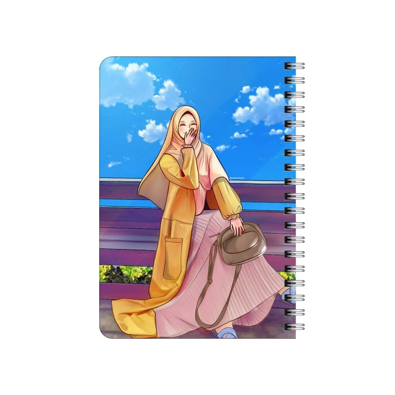 دفترچه یادداشت بامبیلیپ مدل چوبی طرح دختر و استایل کد 6456716