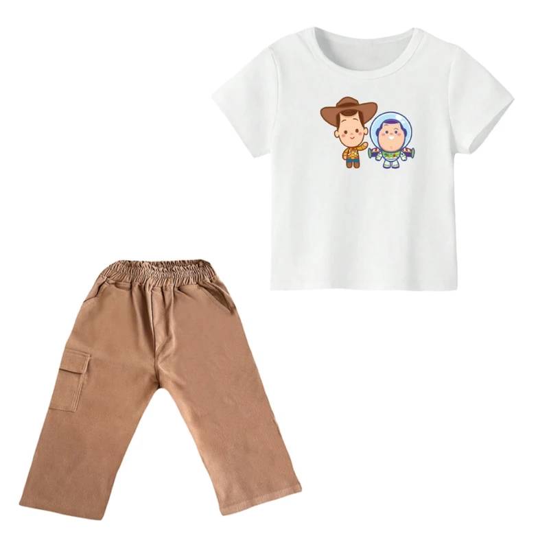 ست تی شرت و شلوارک پسرانه مدل داستان اسباب بازی کد ۱۳