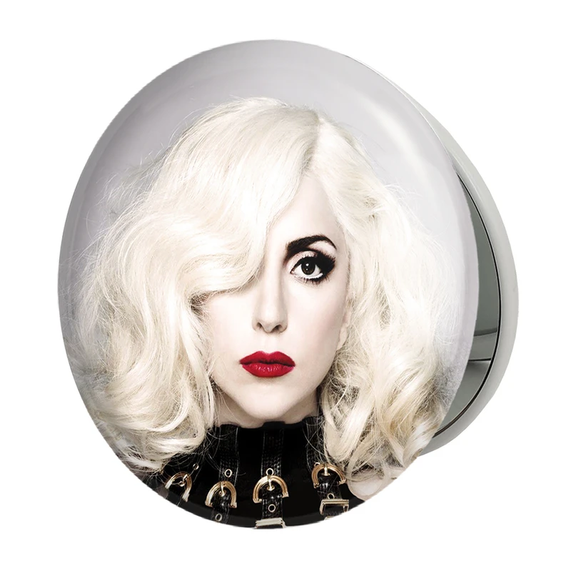 آینه جیبی خندالو طرح لیدی گاگا Lady Gaga مدل تاشو کد 6410 