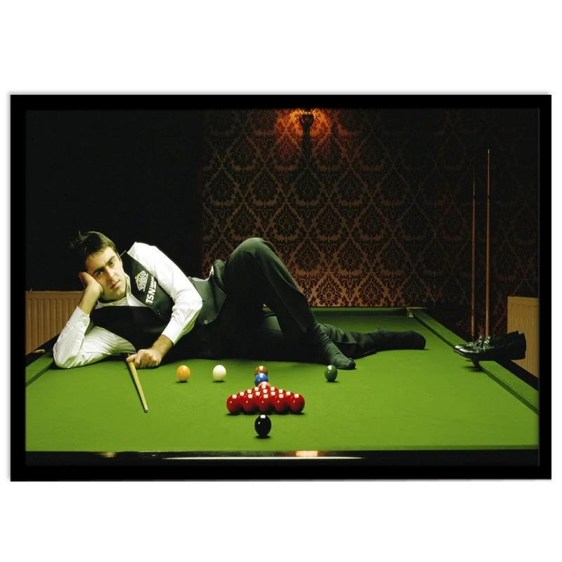 تابلو نوری بکلیت طرح بازیکن اسنوکر و بیلیارد رونی سالیوان مدل B-14247