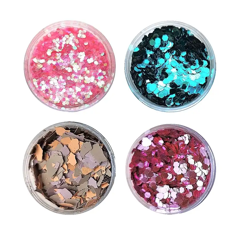 پولک ناخن مدل BSS مجموعه 4 عددی