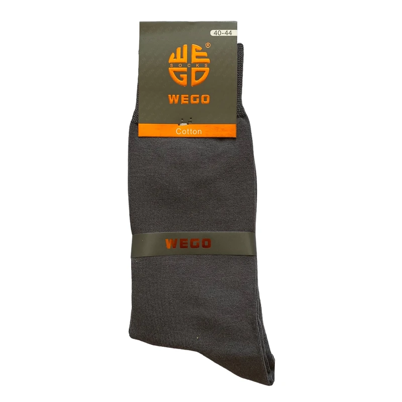 جوراب ساق بلند مردانه وگو مدل wms رنگ طوسی تیره