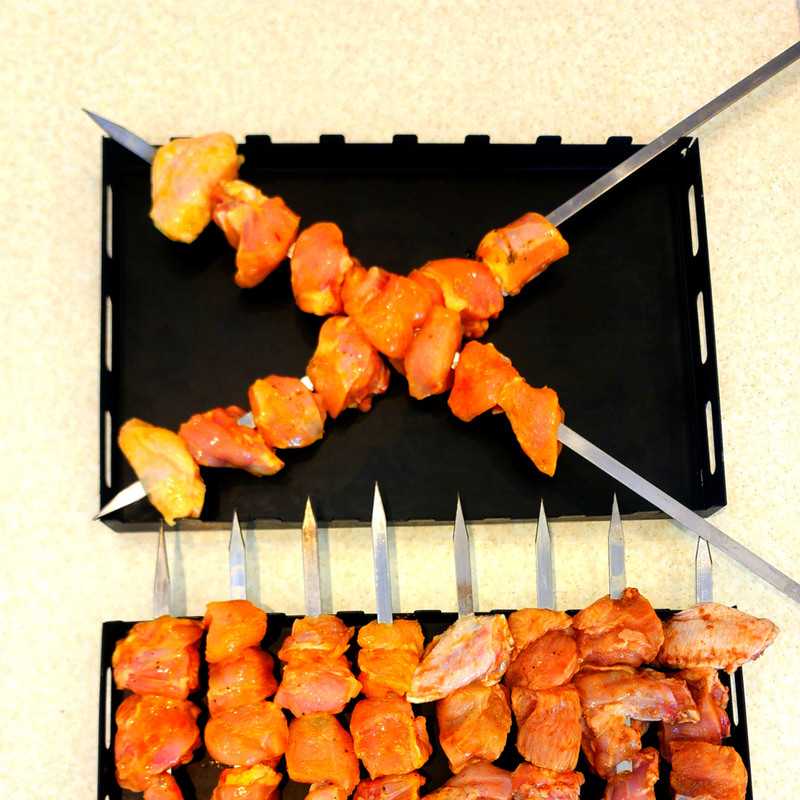 سینی کباب زن مدل سیخ چین کد VN 821