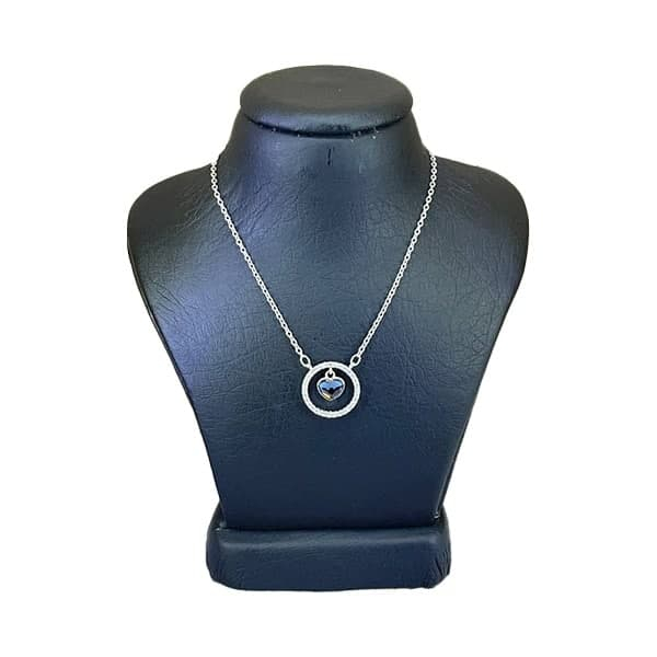 گردنبند نقره زنانه سواروسکی مدل قلب کد 3238