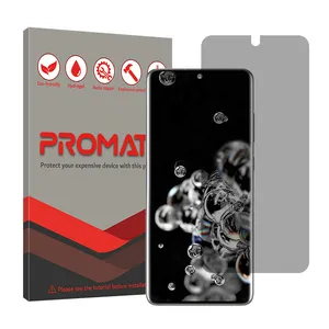 Promate Resistant model privacy screen protector suitable for Samsung Galaxy S20 Ultra mobile phone
