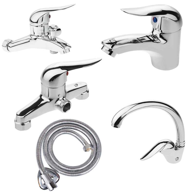 ست شیرآلات اندیکا مدل اردکی مجموعه 5 عددی