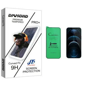 JF Diamond glass Ceramics Screen Protector For Apple iPhone 12 Pro Max اپل