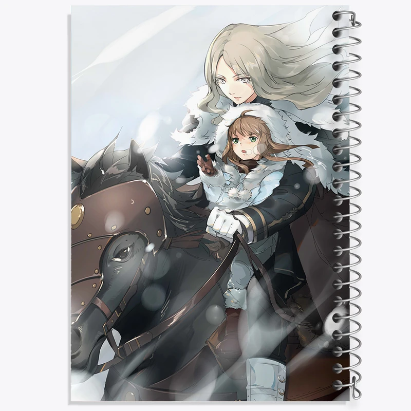 دفتر شطرنجی 50 برگ خندالو مدل کلر انیمه کلیمور کد 33501