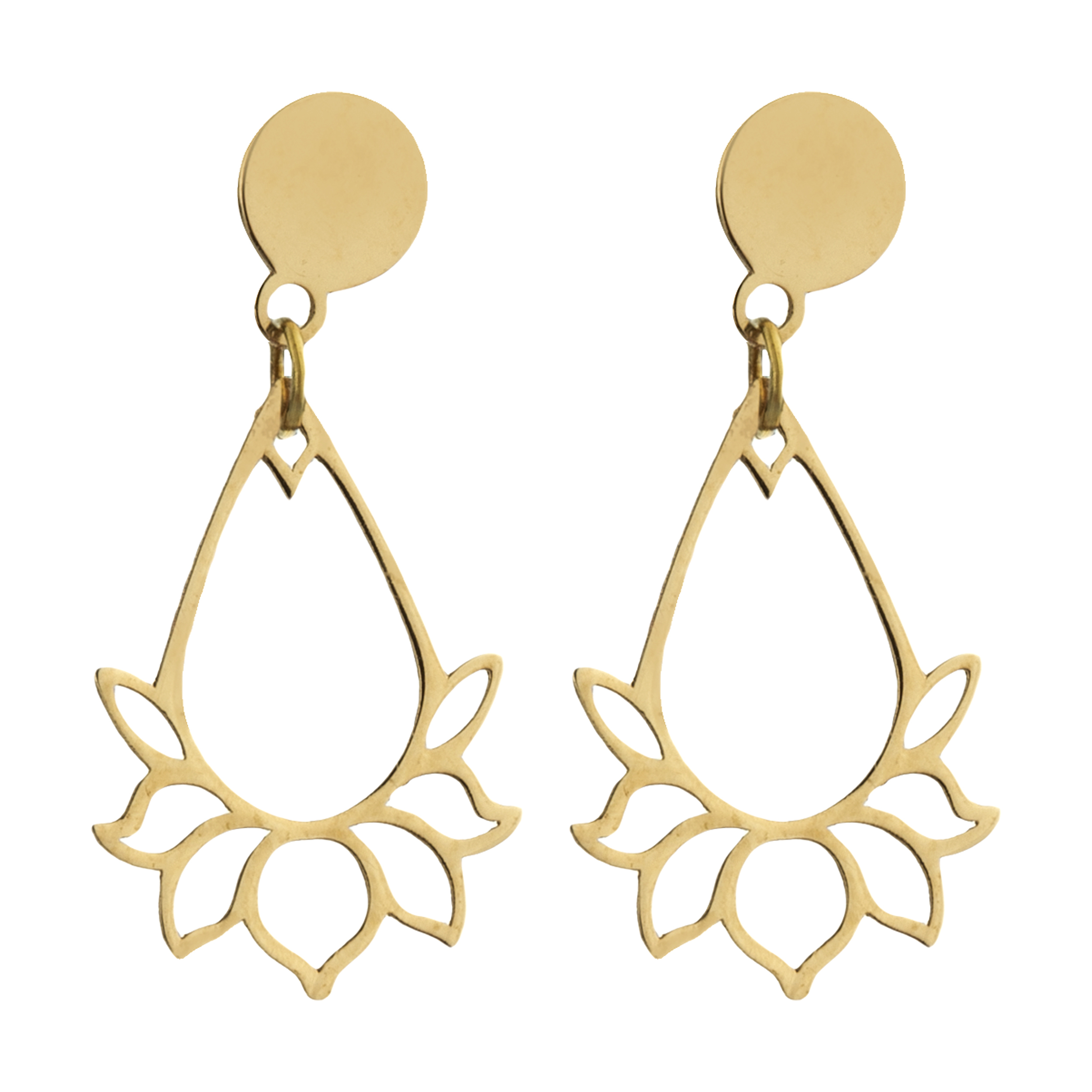 گوشواره طلا 18 عیار زنانه نیوانی مدل EA052