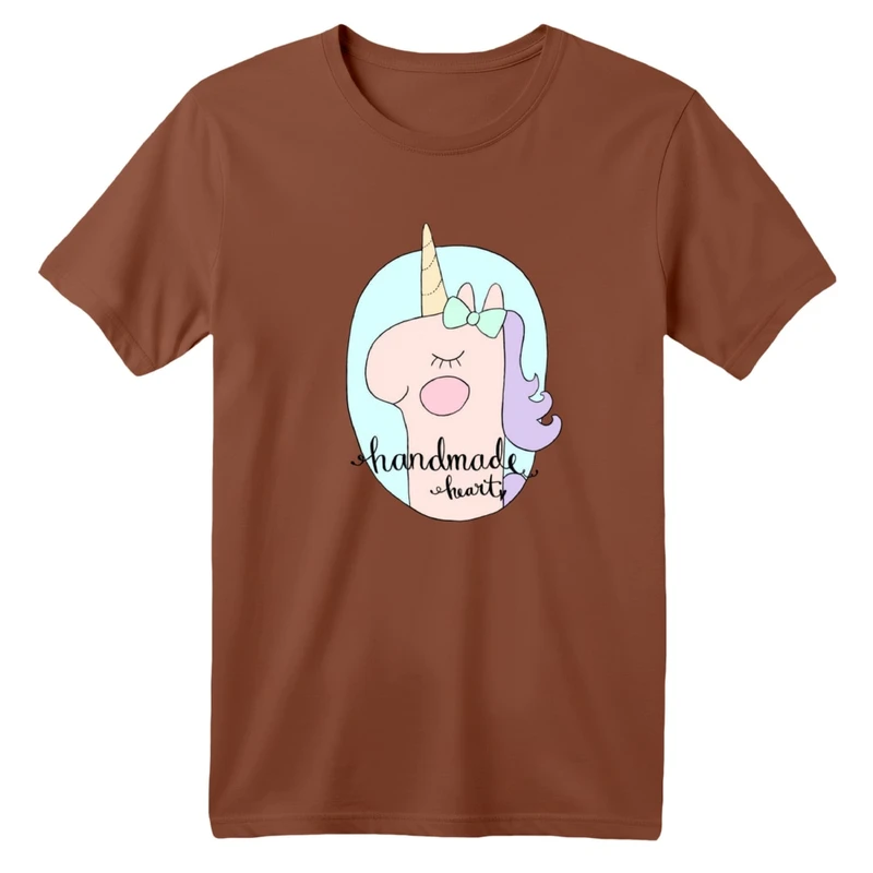 تی شرت آستین کوتاه بچگانه مدل اسب تکشاخ