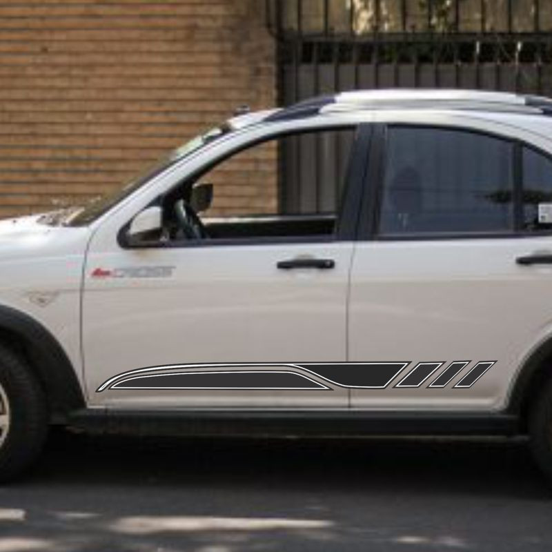 برچسب پارکابی خودرو مهدیار مدل اسپرت  کد SP121m مناسب برای کوئیک بسته 2 عددی