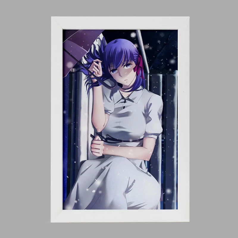تابلو خندالو مدل ساکورا انیمه فیت استی نایت Fate Stay Night  کد 22744