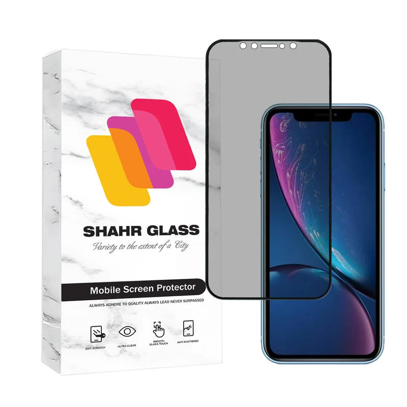 محافظ صفحه نمایش سرامیکی حریم شخصی شهر گلس مدل CERPRIVS مناسب برای گوشی موبایل اپل iPhone 11 / iPhone XR