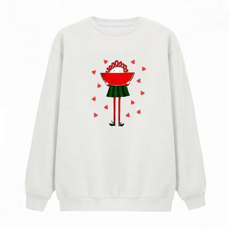 سویشرت زنانه مدل دخترک یلدایی کد v39 