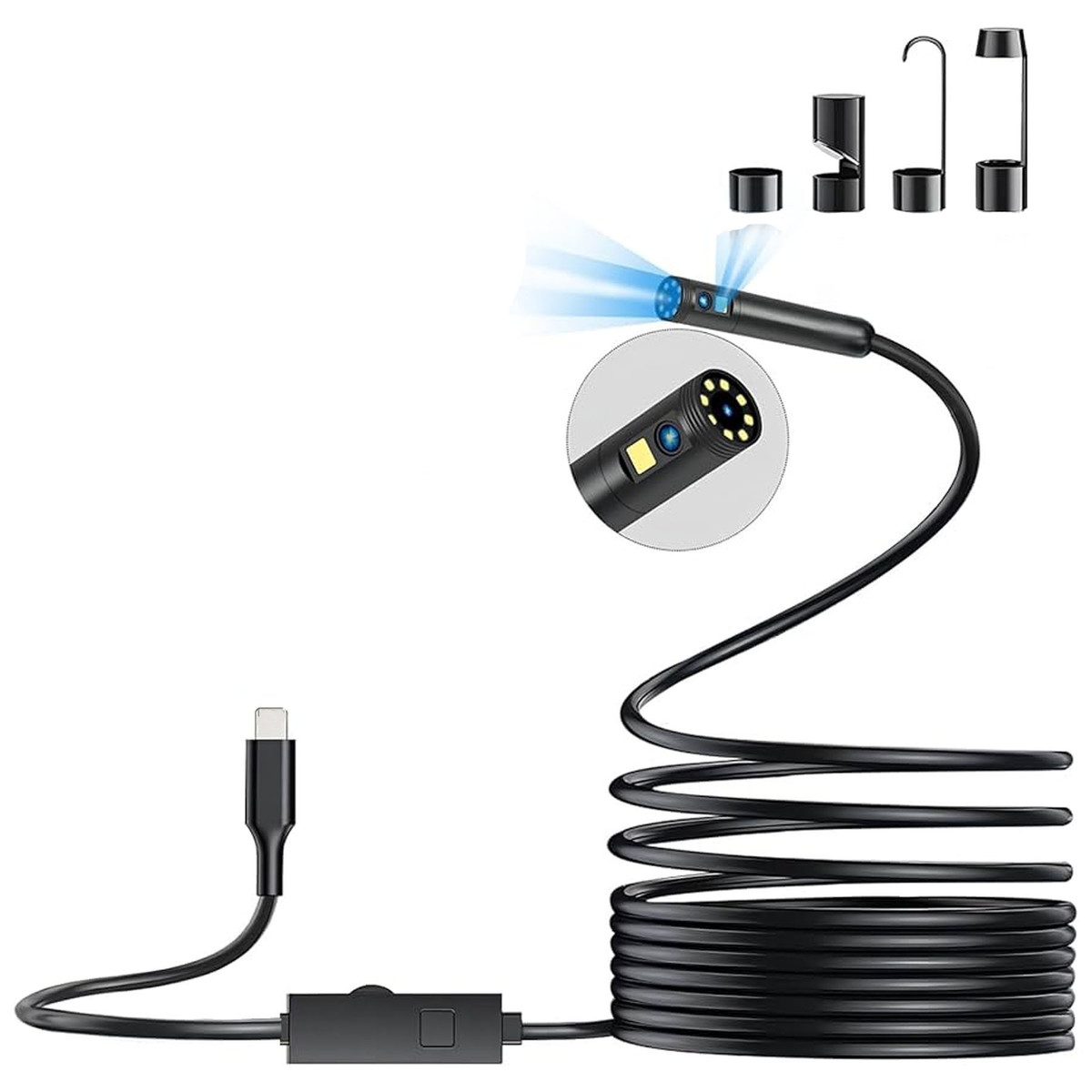 دوربین شلنگی مدل 2 لنز ضدآب 20M HD 360 NEW دوربین شلنگی مدل 2 لنز ضدآب 20M HD 360 NEW