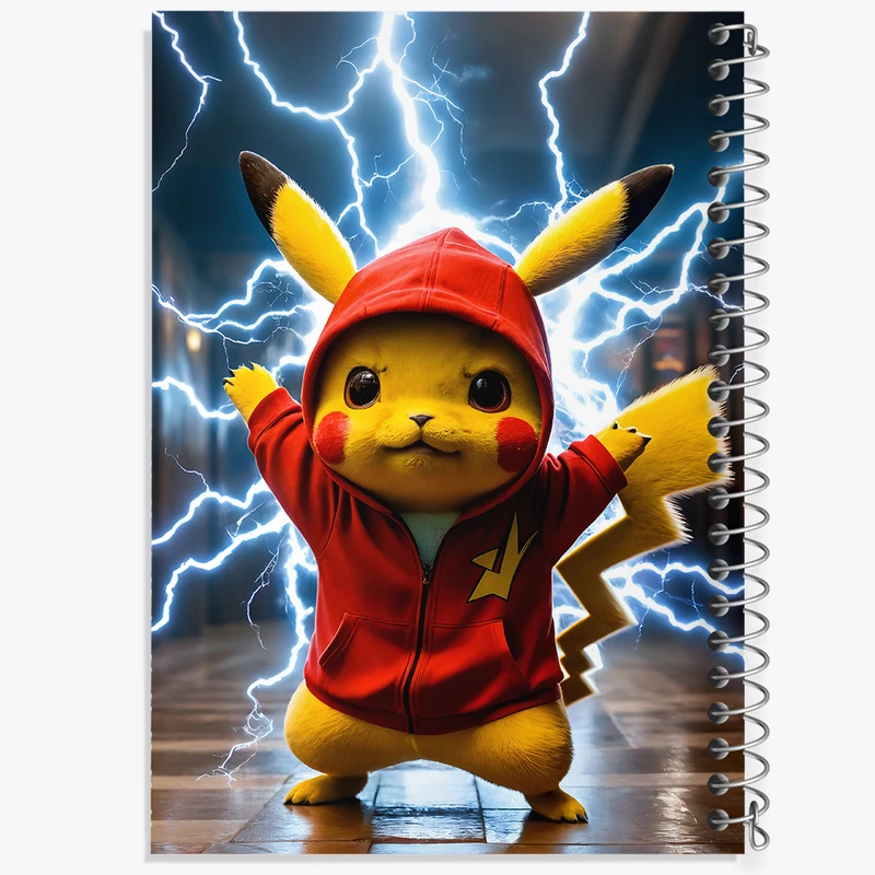 دفتر ژورنال نویسی 50 برگ خندالو مدل نقطه ای طرح انیمه پوکمون (pokemon) کد F5586