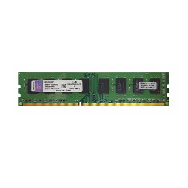 رم دسکتاپ DDR3 تک کاناله 1333 مگاهرتز CL9 کینگستون مدل KVR1333D3N9/2g ظرفیت 2 گیگابایت