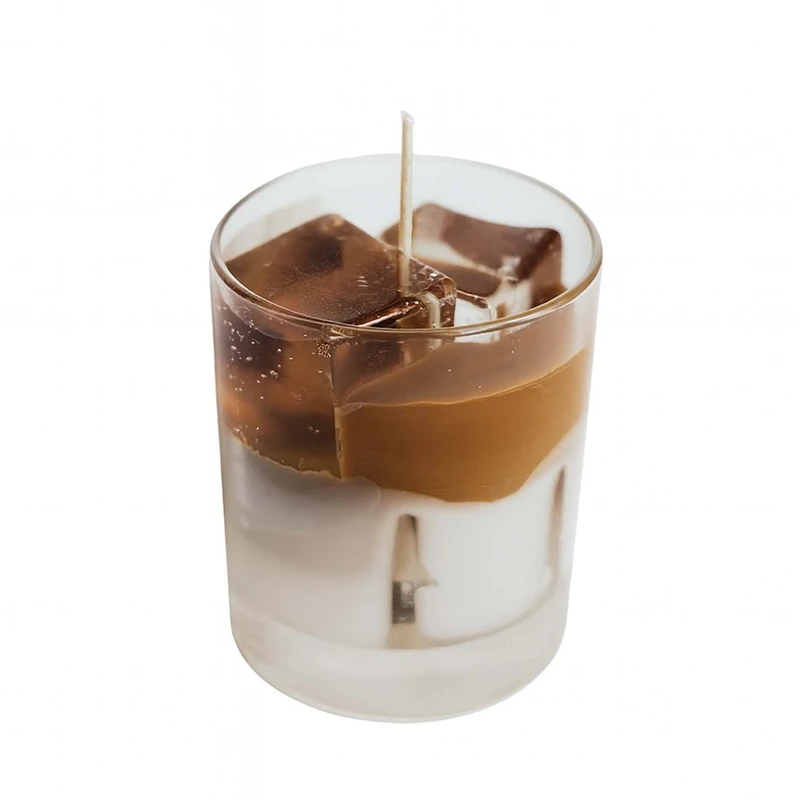 شمع دست ساز بدون بو مدل D103 نوشیدنی قهوه زمان اتمام 30 ساعت