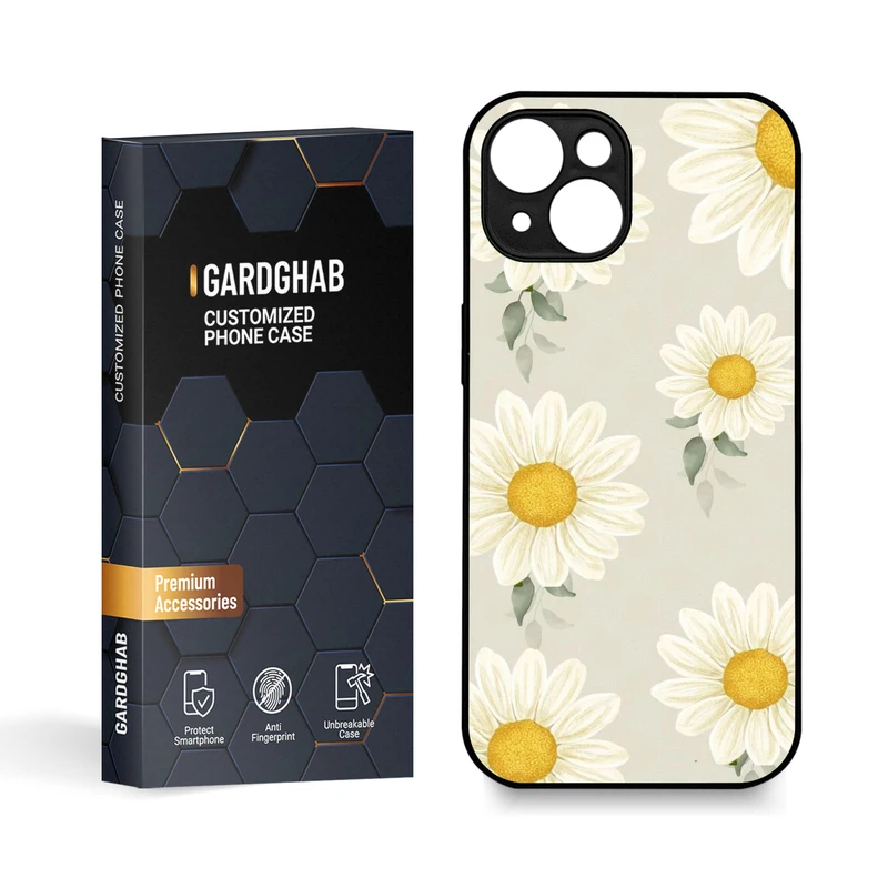 کاور گارد قاب مدل گل مناسب برای گوشی موبایل اپل iPhone 15