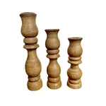 جا شمعی چوبی کد 102 مجموعه 3 عددی