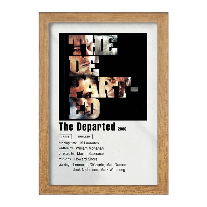 تابلو خندالو مدل جدا مانده (The Departed) کد F11323