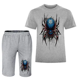 ست تی شرت و شلوارک مردانه مدل عنکبوت A81