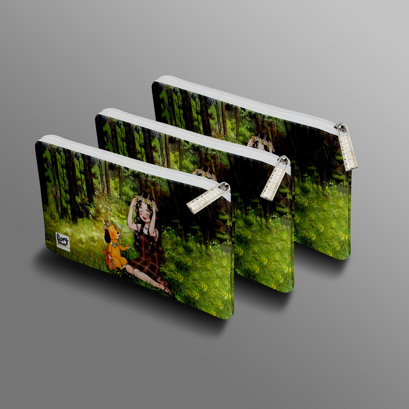 جامدادی مستر راد مدل دختر فانتزی طرح گلبهار کد fiory 2052