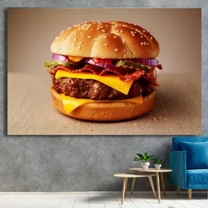  تابلو بوم طرح فست فود مدلSTB1412