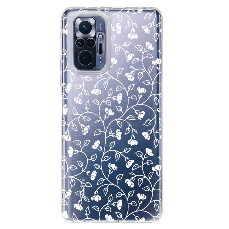 کاور مگافون طرح گل مدل C42-W مناسب برای گوشی موبایل شیائومی Redmi Note 10 Pro / 10 Pro Max