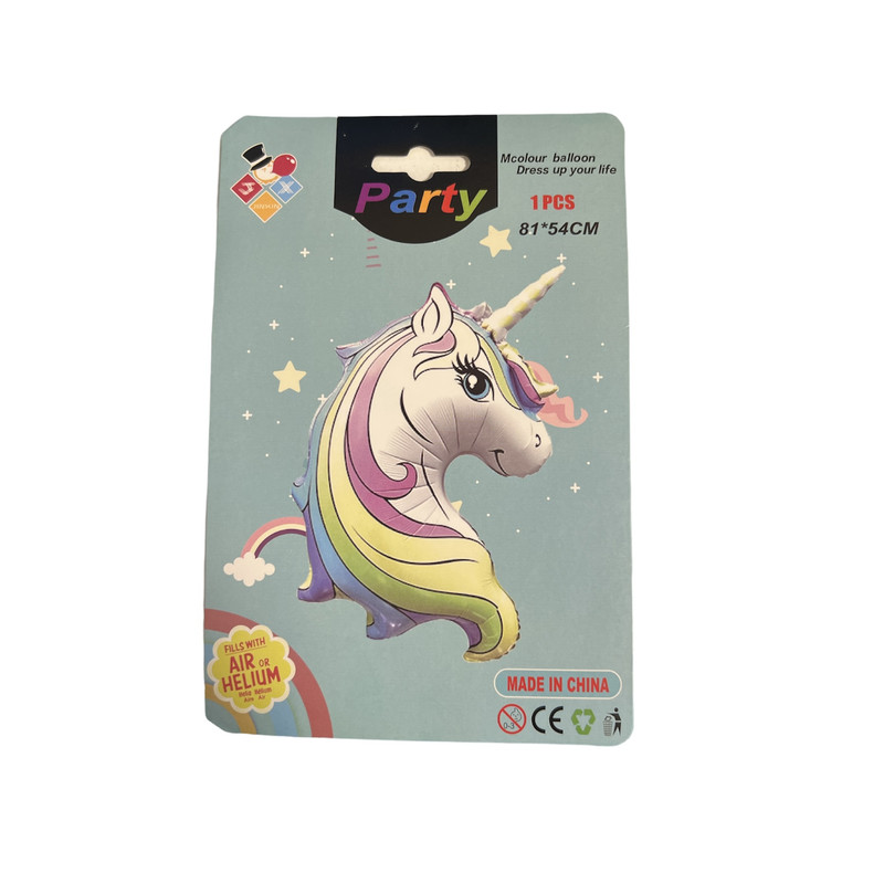 بادکنک فویلی پارتی مدل اسب تک شاخ کد UNICORN01