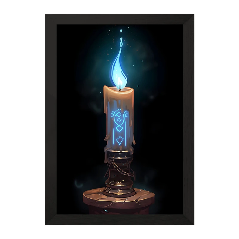 تابلو خندالو مدل شمع عرفانی کد F10776