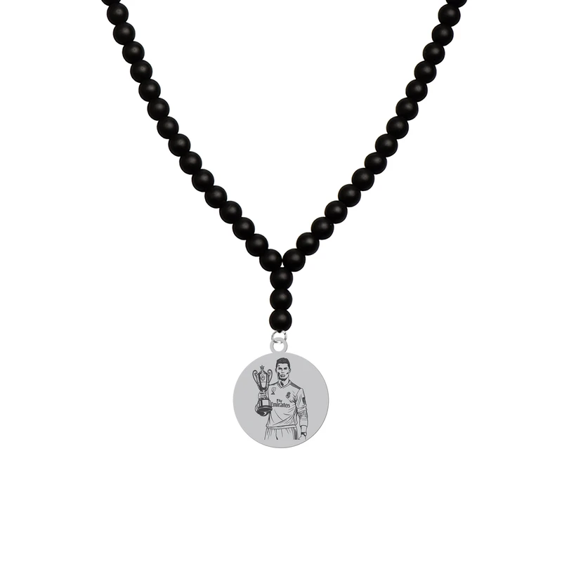 گردنبند هایکا طرح فوتبالی کریستیانو رونالدو کد d.ha 153