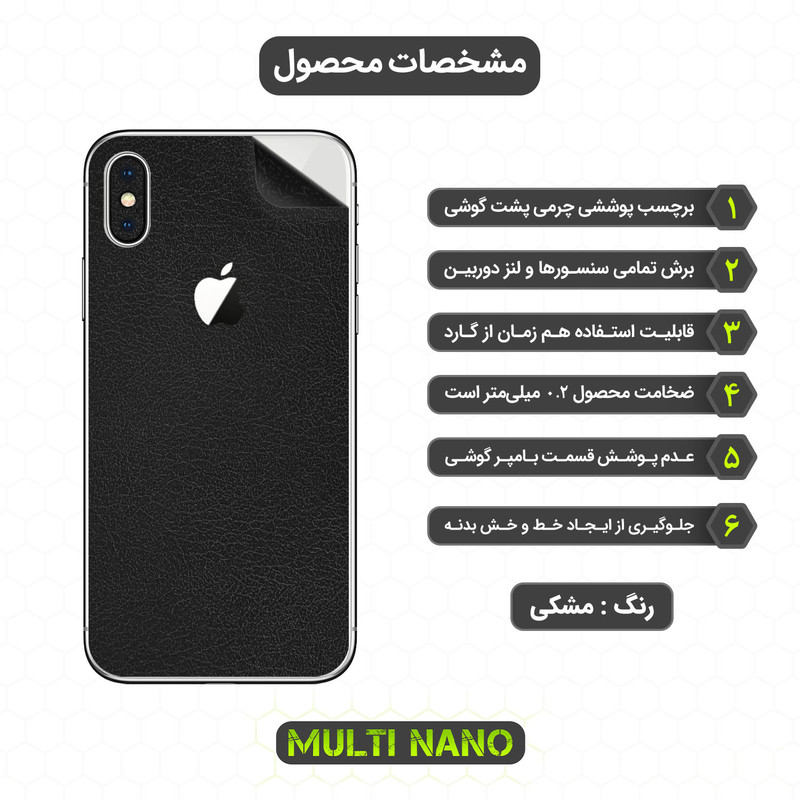برچسب پوششی مولتی نانو مدل X-F1L مناسب برای گوشی موبایل اپل iPhone X