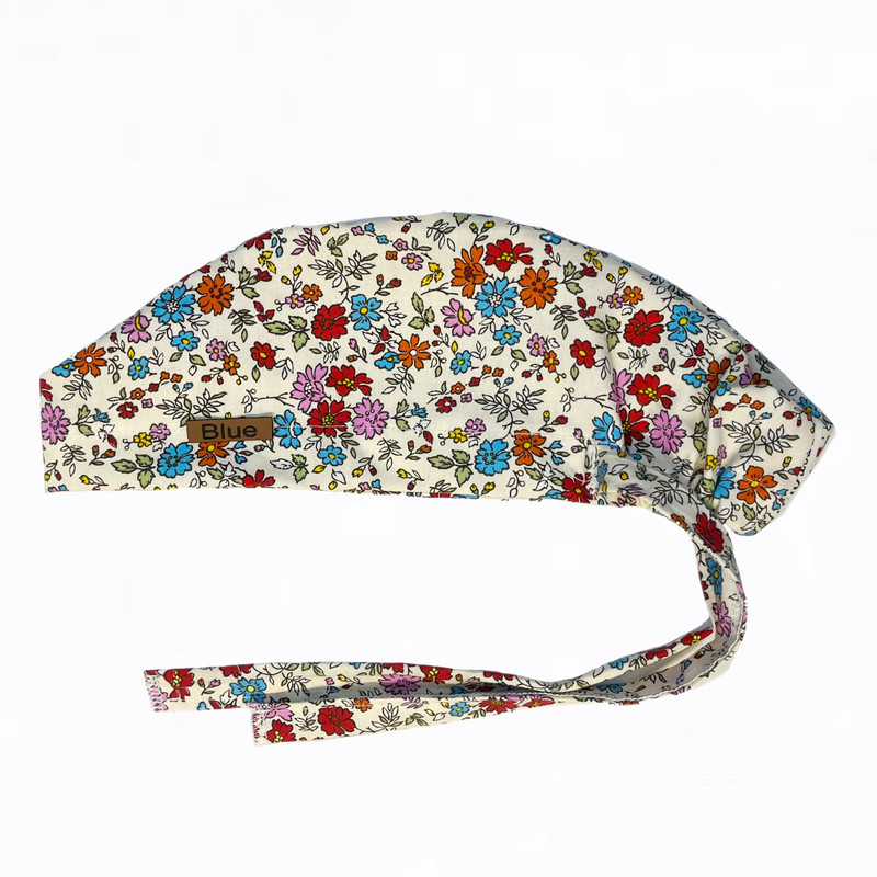 کلاه جراحی بلو طرح گل