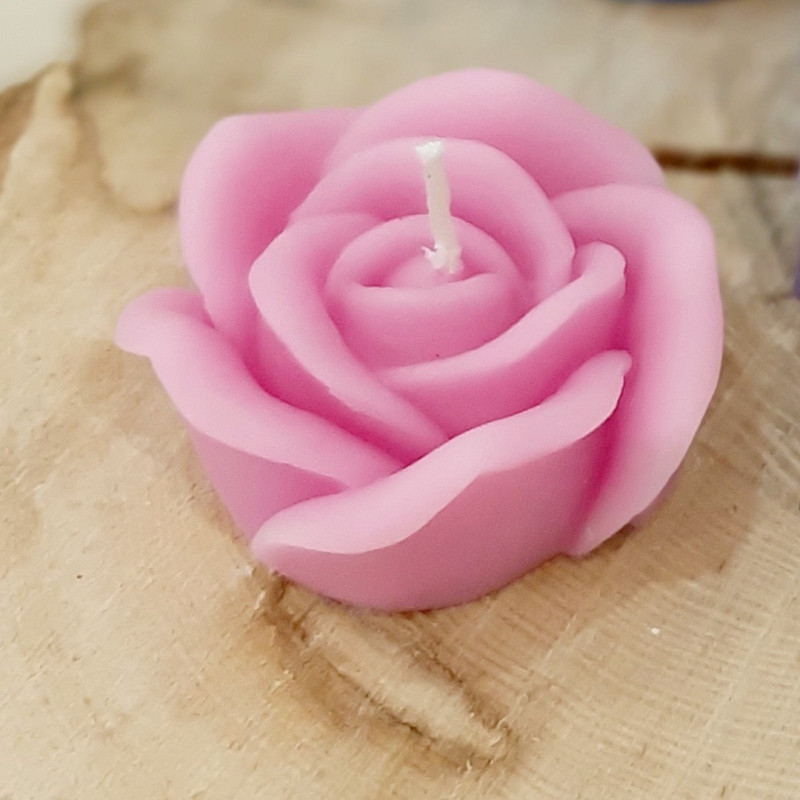 قالب شمع کوشا مدل رز سه بعدی