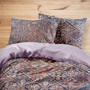 سرویس روتختی مدوپد طرح فرش قم لچک و ترنج مدل C-Ghom012 یک نفره 4 تکه