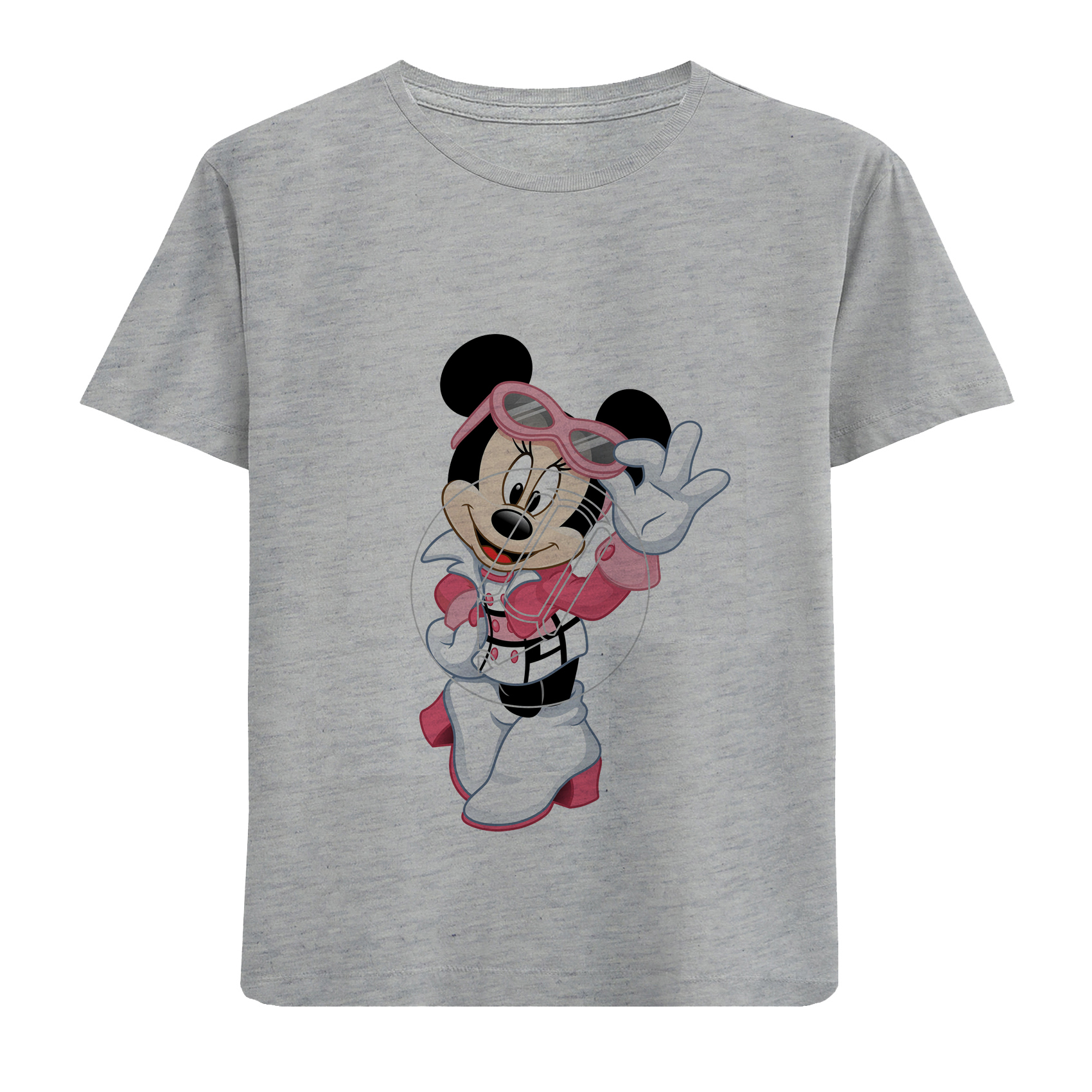 تی شرت آستین کوتاه دخترانه مدل میکی موس D301