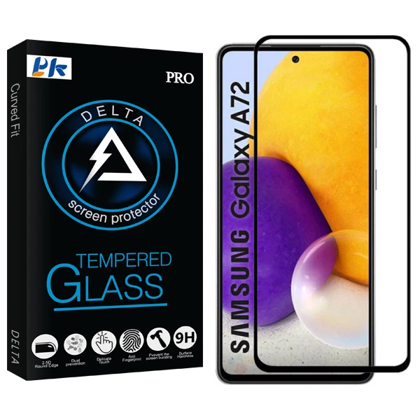 محافظ صفحه نمایش سرامیکی پی کی مدل Delta Glass مناسب برای گوشی موبایل سامسونگ Galaxy A72